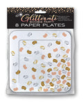 Candy Prints Glitterati Boobie Party Plates - Pack of 8
