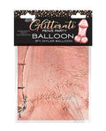 Candy Prints Glitterati Penis 3 ft Mylar Balloon - Rose Gold - Image 2