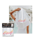 Candy Prints Glitterati Bride Veil - Rose Gold/White - Image 2