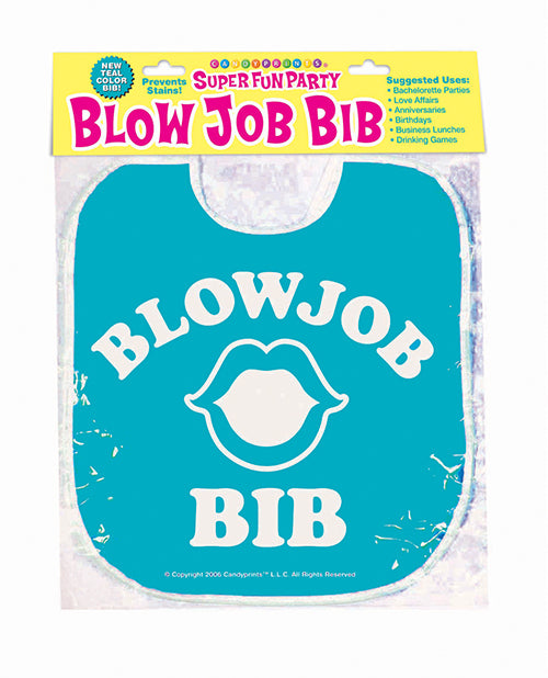 Candy Prints Blow Job Bib - Teal