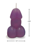 Little Genie Eden's Penis Candle - Purple - Vanilla - Image 3