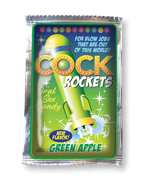 Candy Prints Cock Rockets Oral Sex Candy Pop - Green Apple