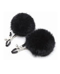 Sexy AF Sexy AF Nipple Clamps - Black Puff Ball - Image 2