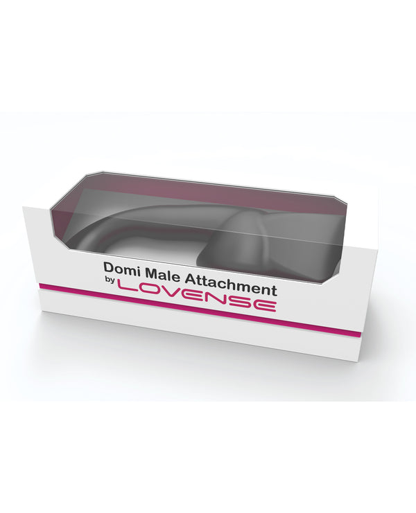 Lovense Lovense Domi Flexible Rechargeable Mini Wand Male Attachment - Black