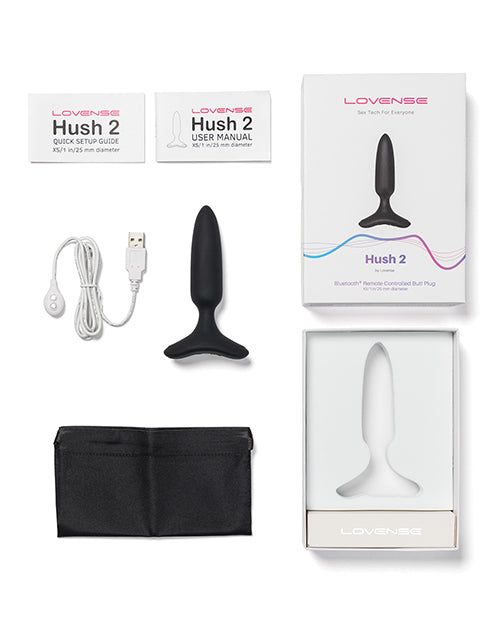Lovense Lovense Hush 2 1" Butt Plug - Black
