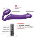 Strap-On-Me Strap On Me Vibrating Bendable Strapless Strap On Medium - Purple - Image 3