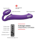 Strap-On-Me Strap On Me Vibrating Bendable Strapless Strap On Large - Purple - Image 3