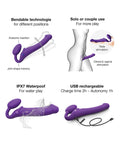 Strap-On-Me Strap On Me Vibrating Bendable Strapless Strap On Xlarge - Purple - Image 4