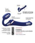 Strap-On-Me Strap On Me Multi Orgasm Bendable Strapless Strap On Medium - Night Blue - Image 3