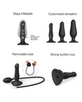 Strap-On-Me Strap On Me Inflatable Dildo Plug - Black - Image 4