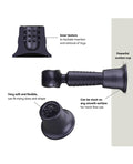 Manwan Manwan Holden Suction Cup Wand Holder - Black Plum - Image 2