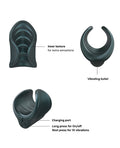 Manwan Starter Travel Vibrating Masturbator - Pine Grey (2)