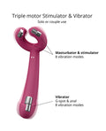 Love to Love Love to Love Please Me Multi-Play Vibrator - Plum Star - Image 3