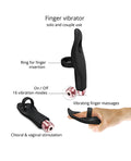 Love to Love Love to Love Tickle Me Finger Vibe - Black Onyx - Image 4