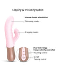 Love to Love Love to Love Sassy Bunny Thrusting G-Spot Rabbit - Baby Pink - Image 3