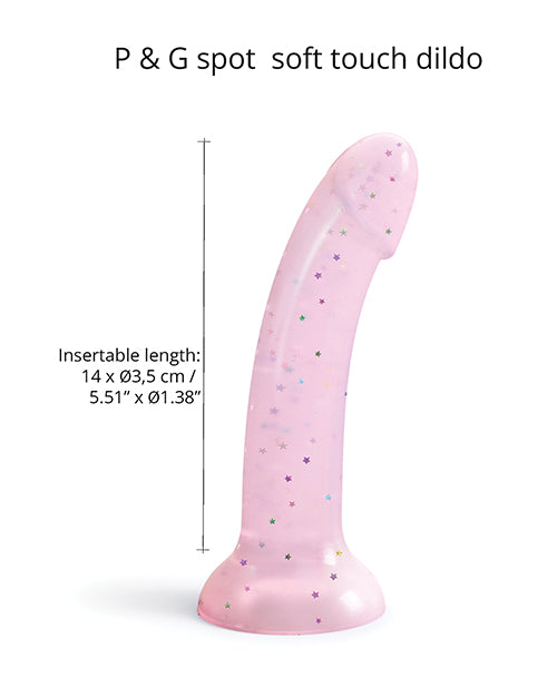 Love to Love Love to Love Curved Suction Cup Dildolls Starlight - Pink