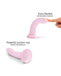 Love to Love Love to Love Curved Suction Cup Dildolls Starlight - Pink - Image 2