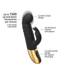 Dorcel Dorcel G-Stormer Thrusting G Spot Rabbit - Black/Gold - Image 3