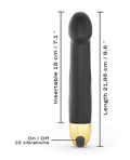 Dorcel Dorcel Real Vibration M 8.6" Rechargeable Vibrator 2.0 - Black/Gold - Image 5
