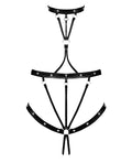 Lust by Magic Silk Lust Seducer Strappy Cupless & Crotchless G-String Teddy Black S/M - Image 4