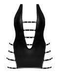 Lust by Magic Silk Lust Portia Mini Dress w/Plush Elastic Strapping Black S/M - Image 4