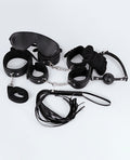 Lust Lust PU Leather 7 Pack Lite Bondage Set - Black