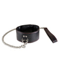 Sultra Leather Sultra Lambskin 2 1/2" Collar w/24" Chain - Black