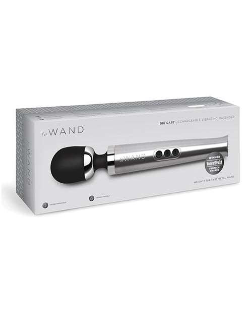 Le Wand Le Wand Die Cast Rechargeable Massager - Silver