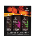Earthly Body Earthly Body Massage Oil Gift Set - 2 oz Skinny Dip, Naked in the Woods & Guavalava