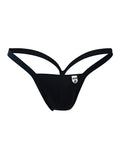 MaleBasics Male Basics Y Buns Thong Black MD - Image 3