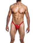MaleBasics Male Basics Y Buns Thong Red LG - Image 2