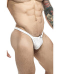 MaleBasics Male Basics Y Buns Thong White Sheer XL - Image 2