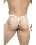 MaleBasics Male Basics Y Buns Thong White Sheer XL - Image 3