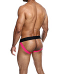 MaleBasics Male Basics Neon Jockstrap Coral SM - Image 3