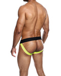 MaleBasics Male Basics Neon Jockstrap Neon Yellow SM - Image 3