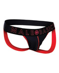 MaleBasics Male Basics Neon Jockstrap Red LG - Image 4