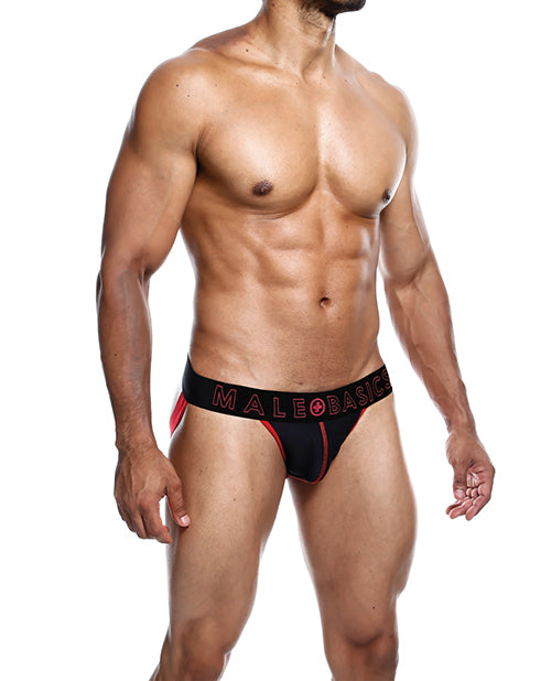 MaleBasics Male Basics Neon Jockstrap Red XL