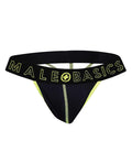 MaleBasics Male Basics Neon Thong Yellow LG - Image 4