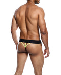 MaleBasics Male Basics Neon Thong Yellow XL - Image 3
