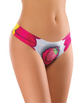 Mememe Mememe Intrigue Kissberry Printed Thong XL