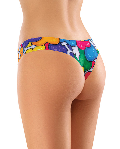 Mememe Mememe Pride Hearts Printed Thong SM