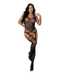 Exposed Seamless Bodystocking w/Crystal Details - Black O/S - Image 2