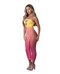 Exposed Seamless Sleeveless Gown - Sunset Ombre O/S - Image 2