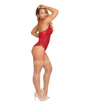 Exposed Sugar & Spice Teddy w/Snap Crotch Red S/M - Image 2
