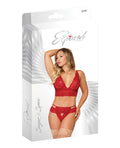Exposed Sugar & Spice Bra & Panty Red S/M - Image 4