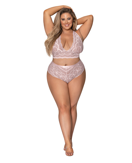 Exposed Seabreeze Strappy Back Cami & Short Blush 2X