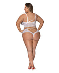 Exposed Modern Romance Bralette & Cheeky Hipster White 2X - Image 3