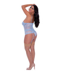 Exposed Ooh La Lace Bustier & Panty Periwinkle QN - Image 2