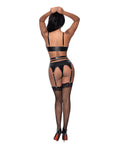 Exposed Club Candy Basque & Cheeky Panty Black S/M - Image 3