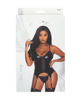 Exposed Club Candy Basque & Cheeky Panty Black S/M - Image 4